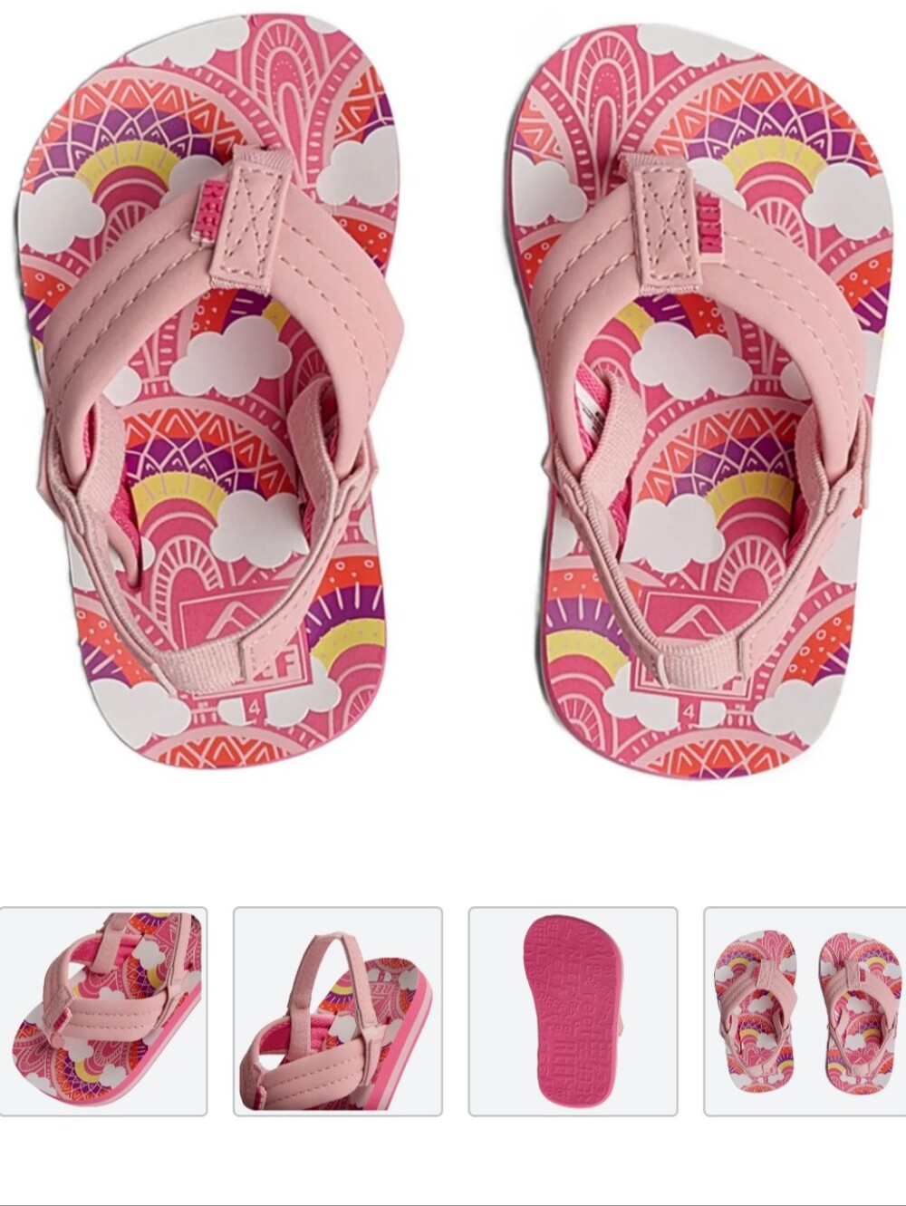 REEF Ahi Sandals US 6 Euro 22 Flip-Flops Pink